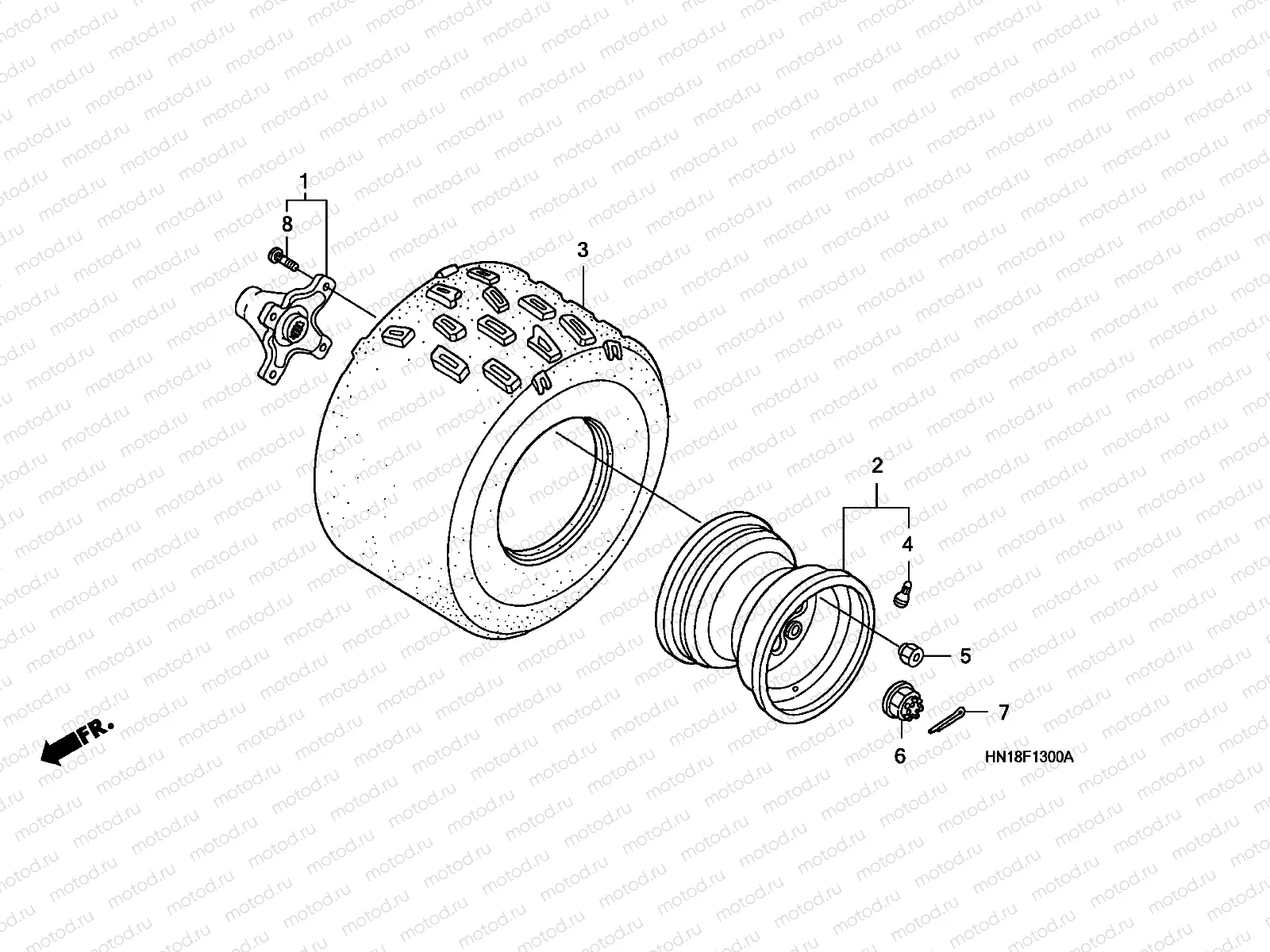 F-13 REAR WHEEL