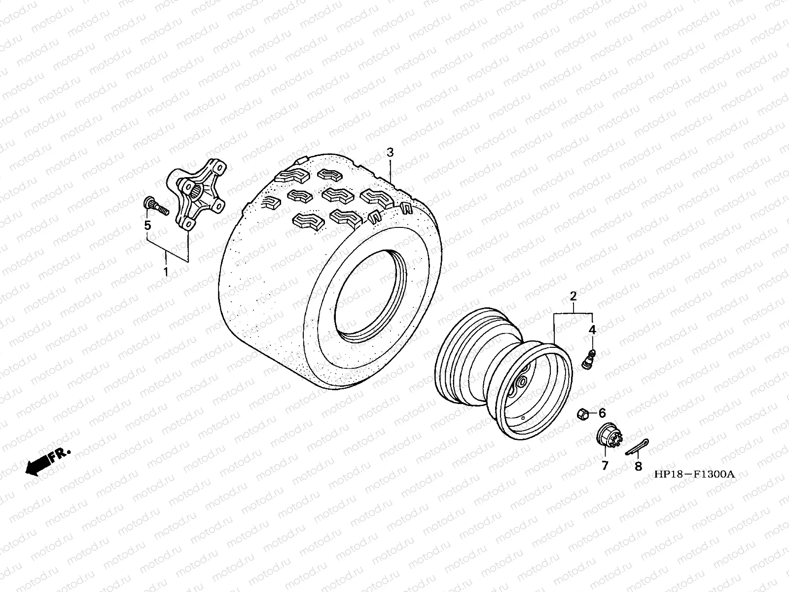 F-13 REAR WHEEL