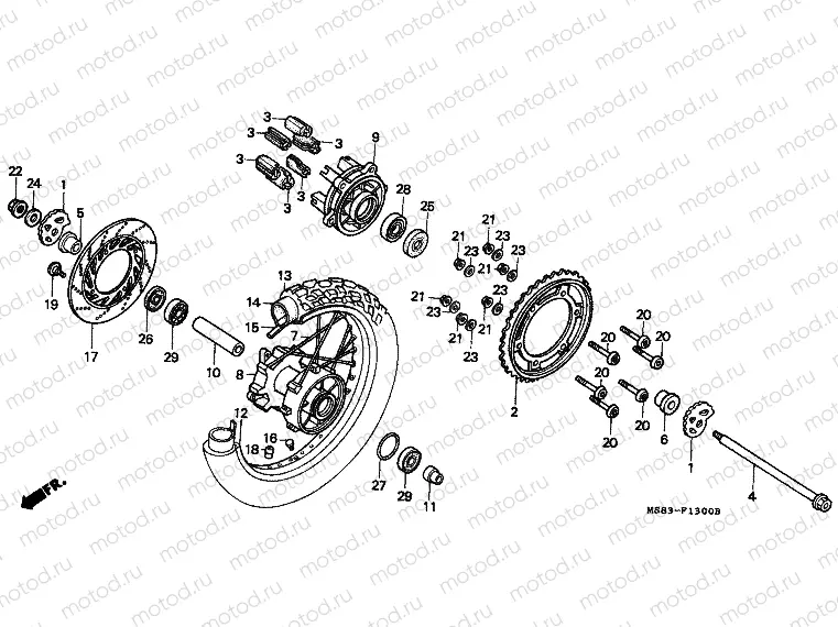 F-13 REAR WHEEL