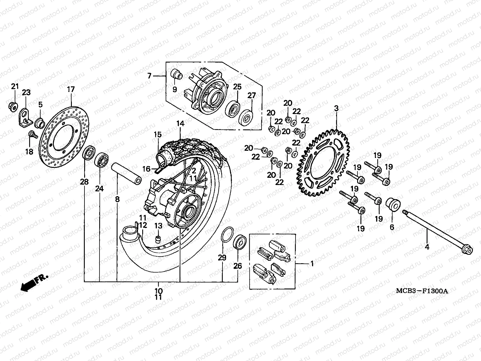 F-13 REAR WHEEL