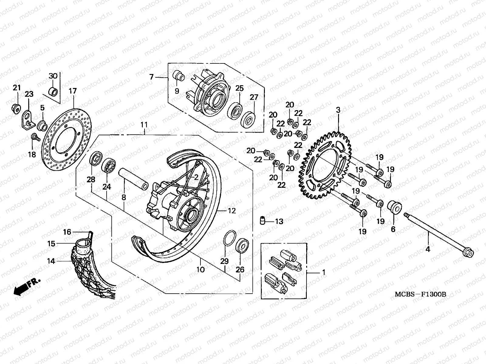F-13 REAR WHEEL