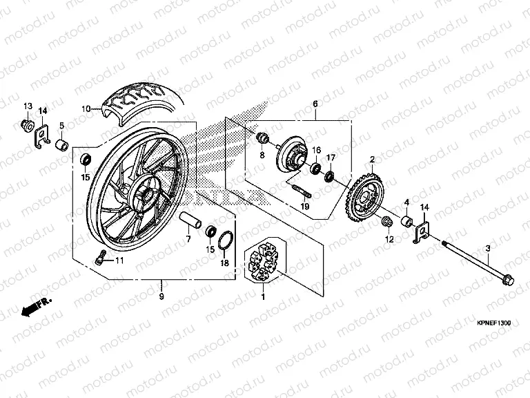 F-13 REAR WHEEL