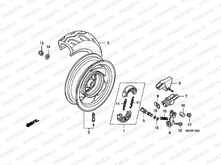 F-13 REAR WHEEL
