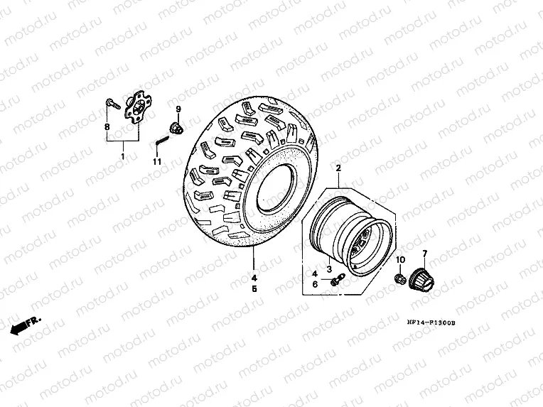 F-13 REAR WHEEL
