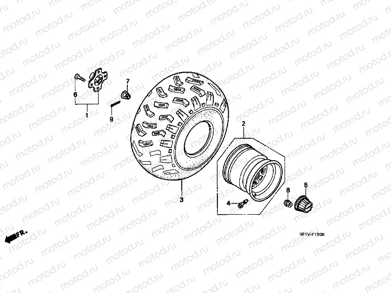 F-13 REAR WHEEL