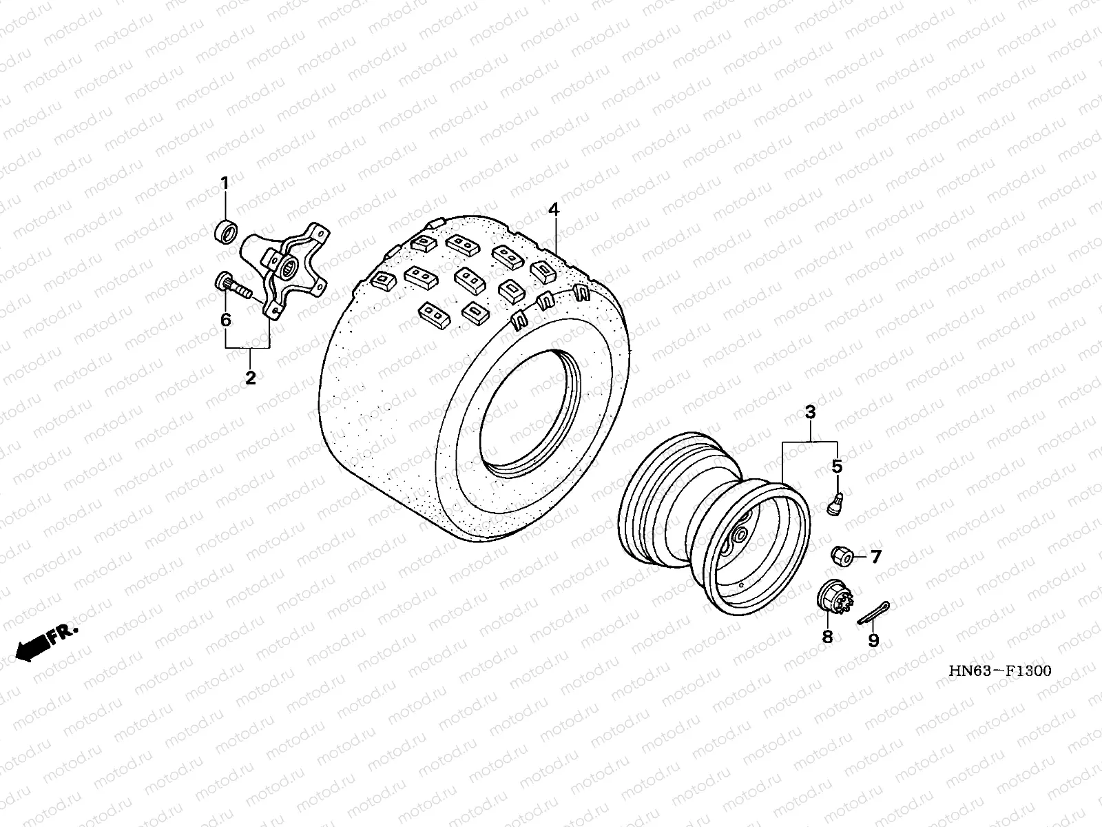 F-13 REAR WHEEL