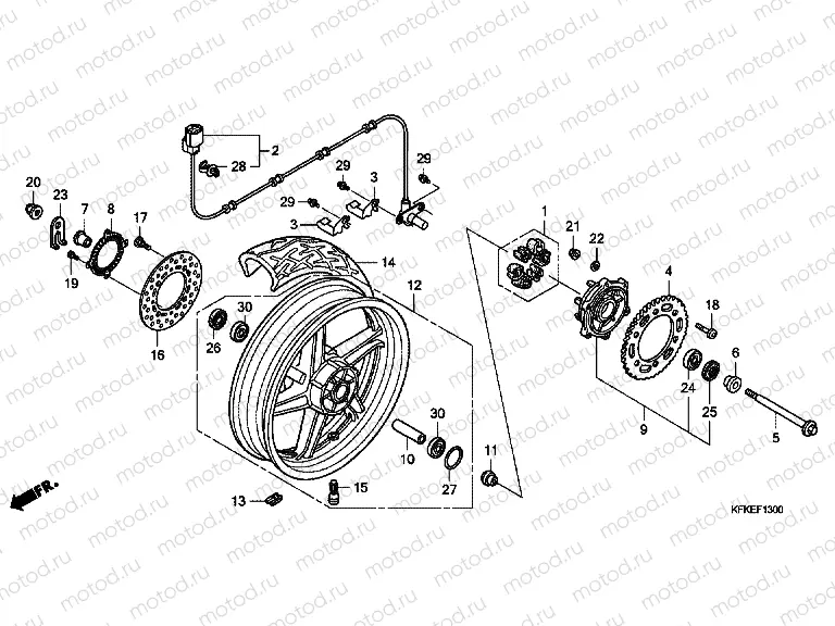 F-13 REAR WHEEL
