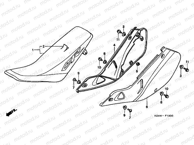 F-13 SEAT / SIDE COVER