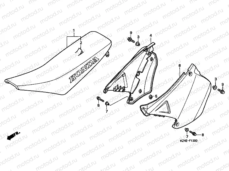 F-13 SEAT / SIDE COVER