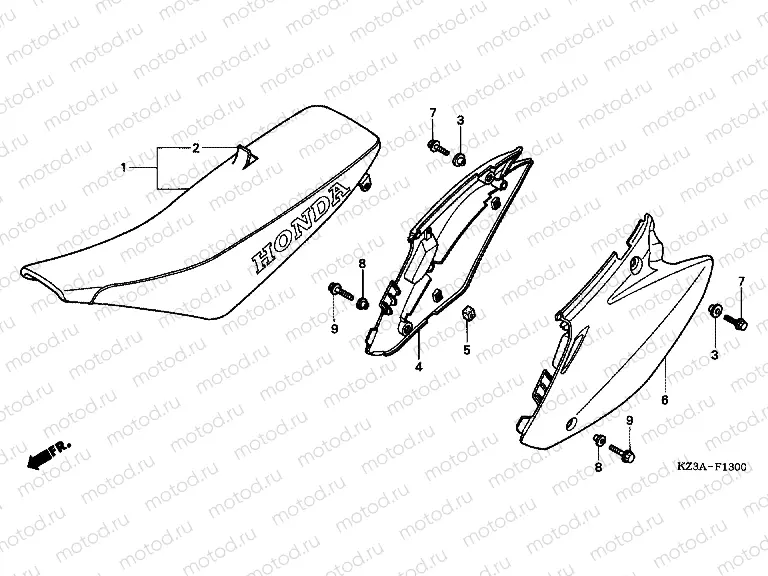 F-13 SEAT / SIDE COVER