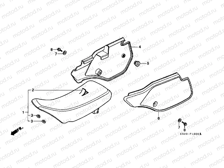 F-13 SEAT / SIDE COVER