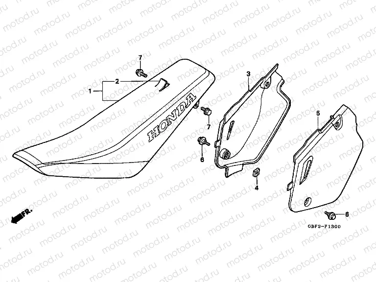 F-13 SEAT / SIDE COVER