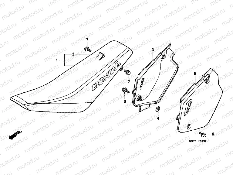 F-13 SEAT / SIDE COVER