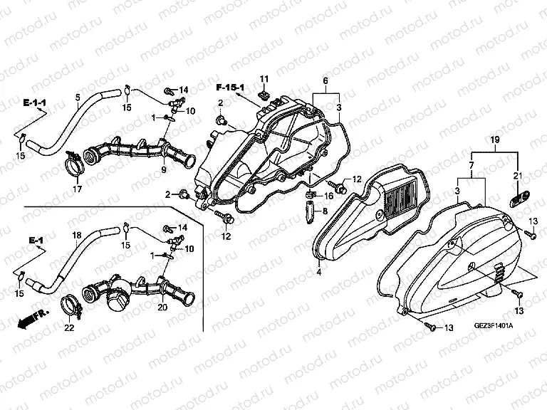 F-14-1 AIR FILTER (NPS505 / 6/8/9)