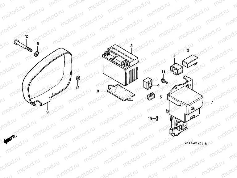 F-14-1 BATTERY / BATTERY HOUSING (2)