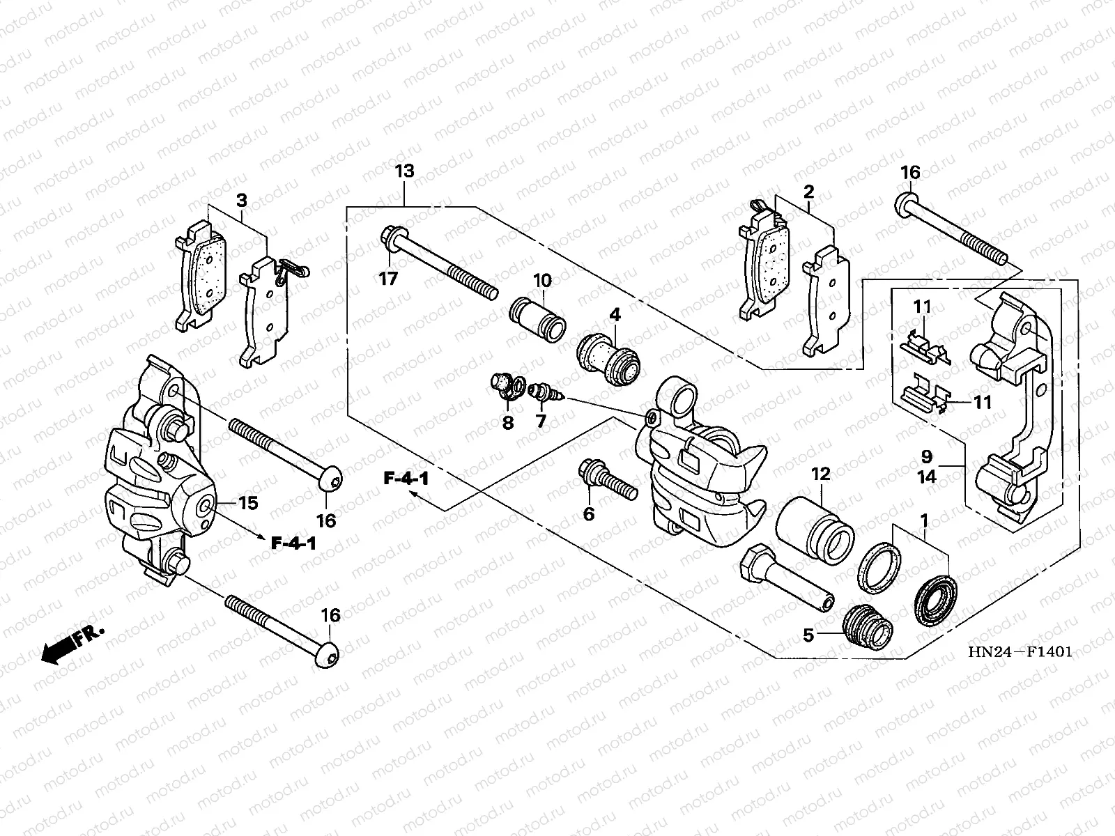 F-14-1 FRONT CALIPER