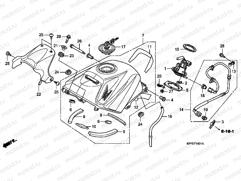 F-14-1 FUEL TANK (CBR125RW7 / RW9 / RWA)