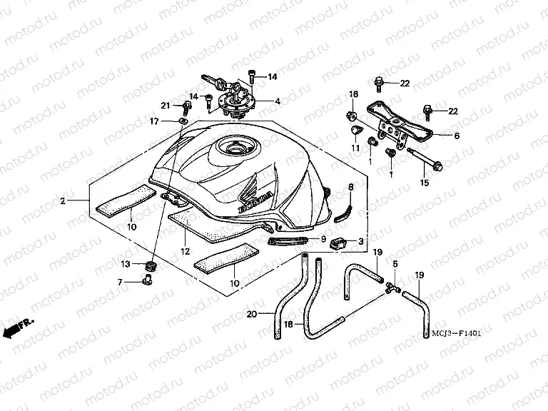 F-14-1 FUEL TANK (CBR900RR2,3)