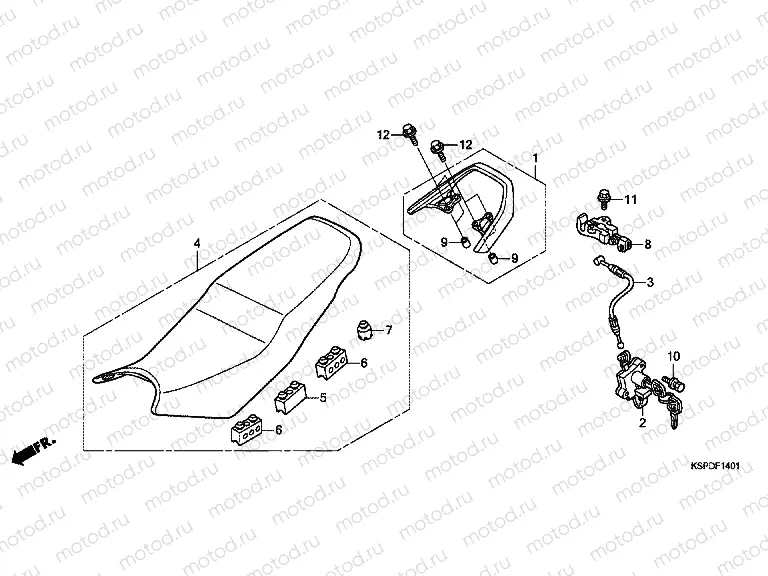 F-14-1 SEAT (CBF150MB / MC)
