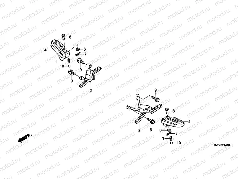 F-14-10 FOOTREST