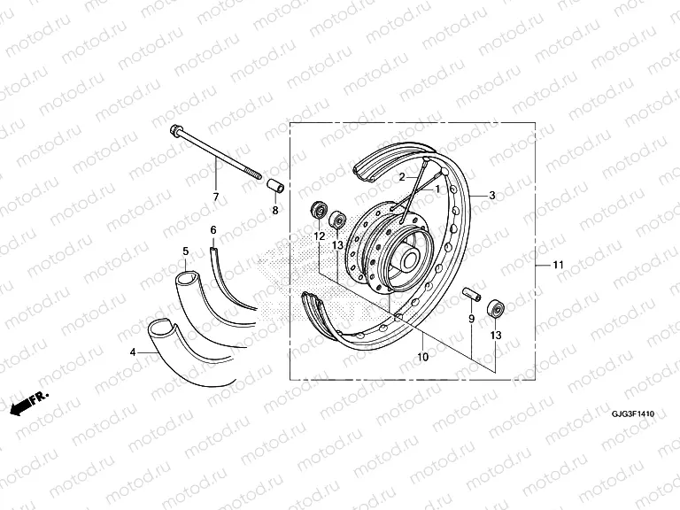 F-14-10 FRONT WHEEL