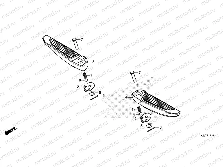 F-14-10 PILLION STEP