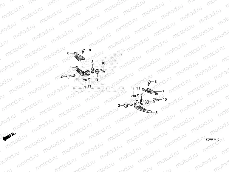 F-14-10 PILLION STEP