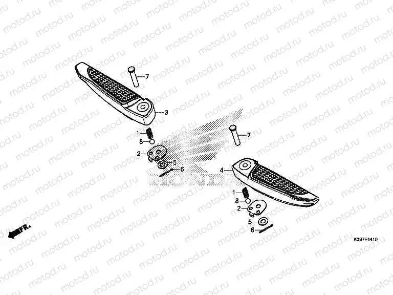F-14-10 PILLION STEP