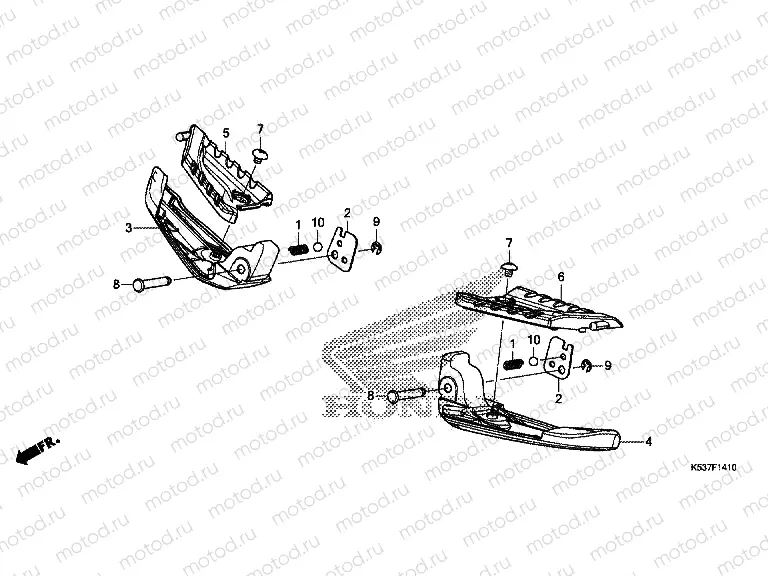 F-14-10 PILLION STEP