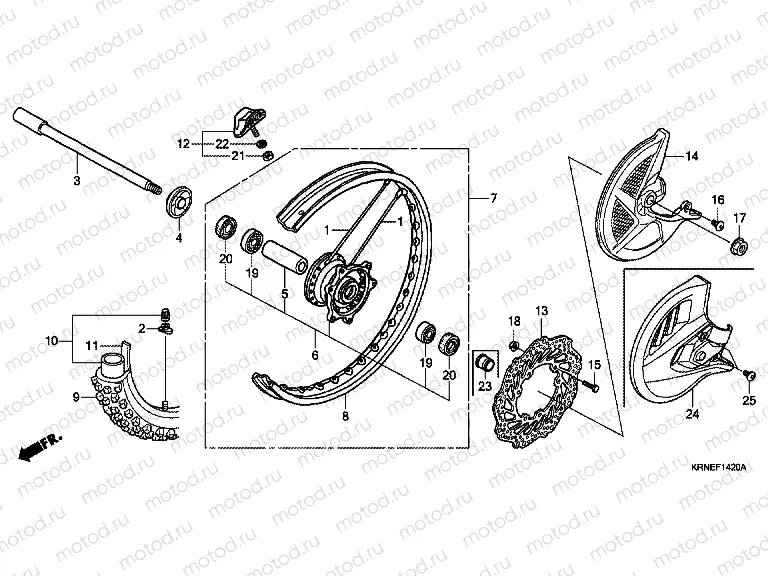 F-14-20 FRONT WHEEL