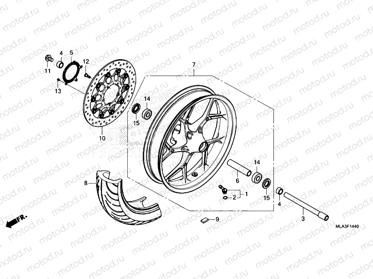 F-14-40 FRONT WHEEL