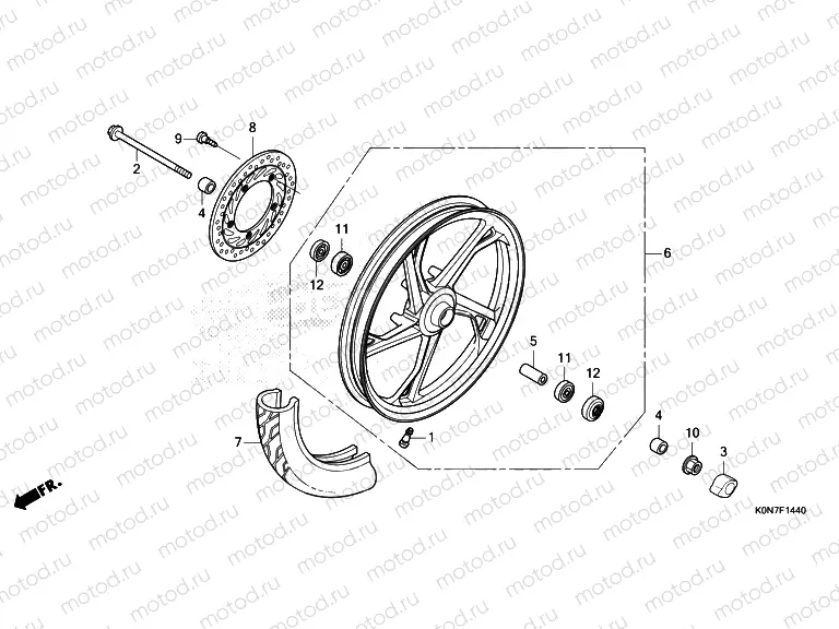 F-14-40 FRONT WHEEL