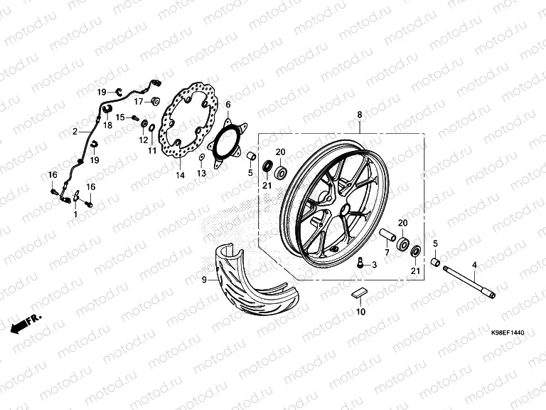 F-14-40 FRONT WHEEL