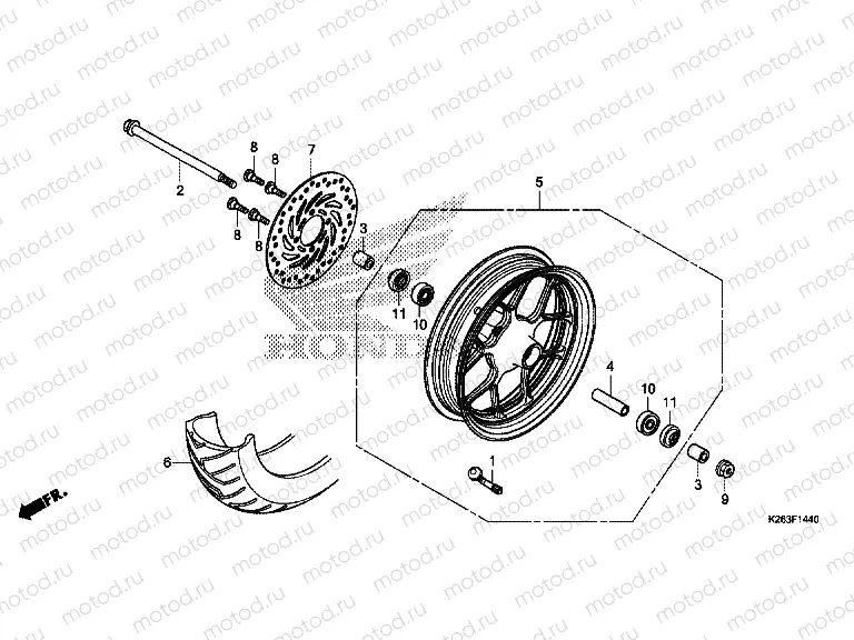 F-14-40 FRONT WHEEL