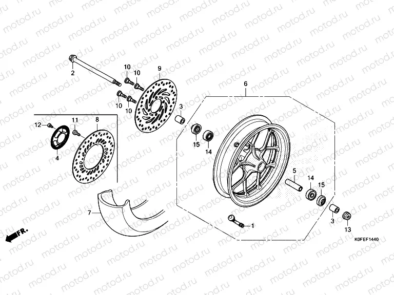 F-14-40 FRONT WHEEL