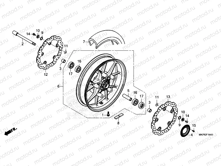 F-14-41 FRONT WHEEL