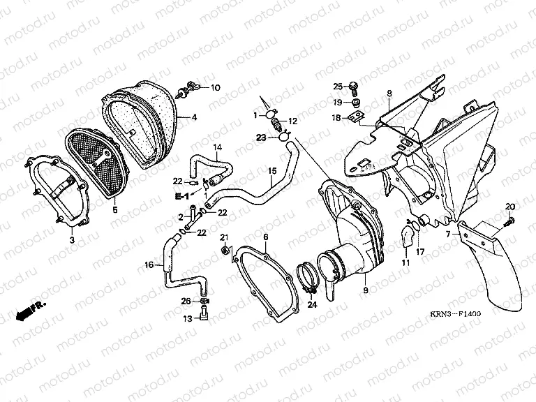 F-14 AIR FILTER (CRF250R4 / 5)