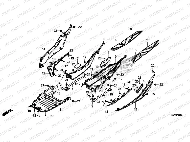 F-14 FLOOR STEP