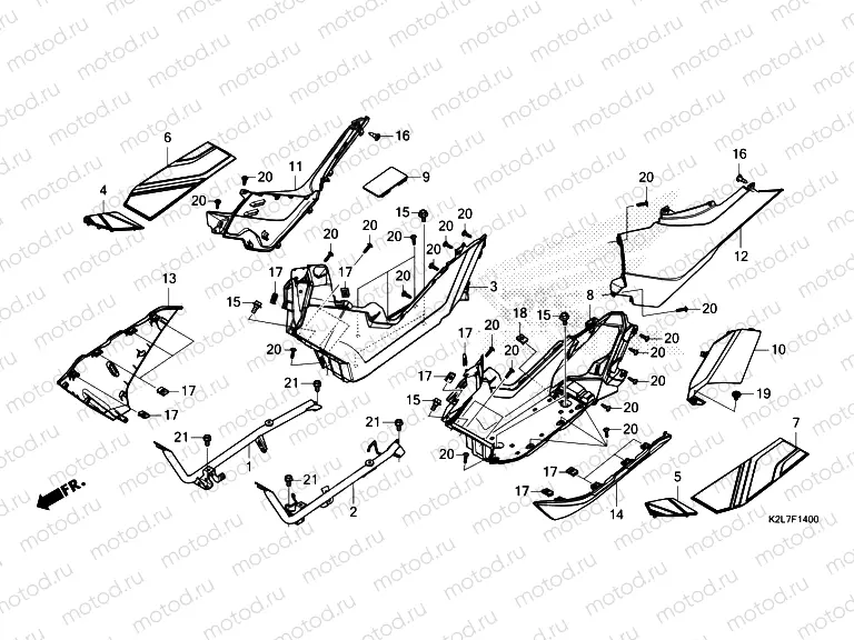 F-14 FLOOR STEP & SIDE COVER