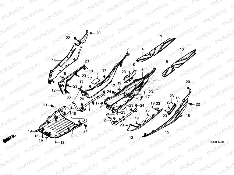 F-14 FLOOR STEP & UNDER COVER