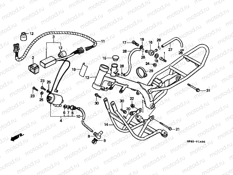 F-14 FRAME HOUSING