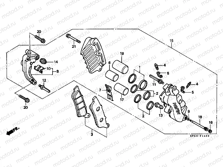 F-14 FRONT BRAKE CALIPER