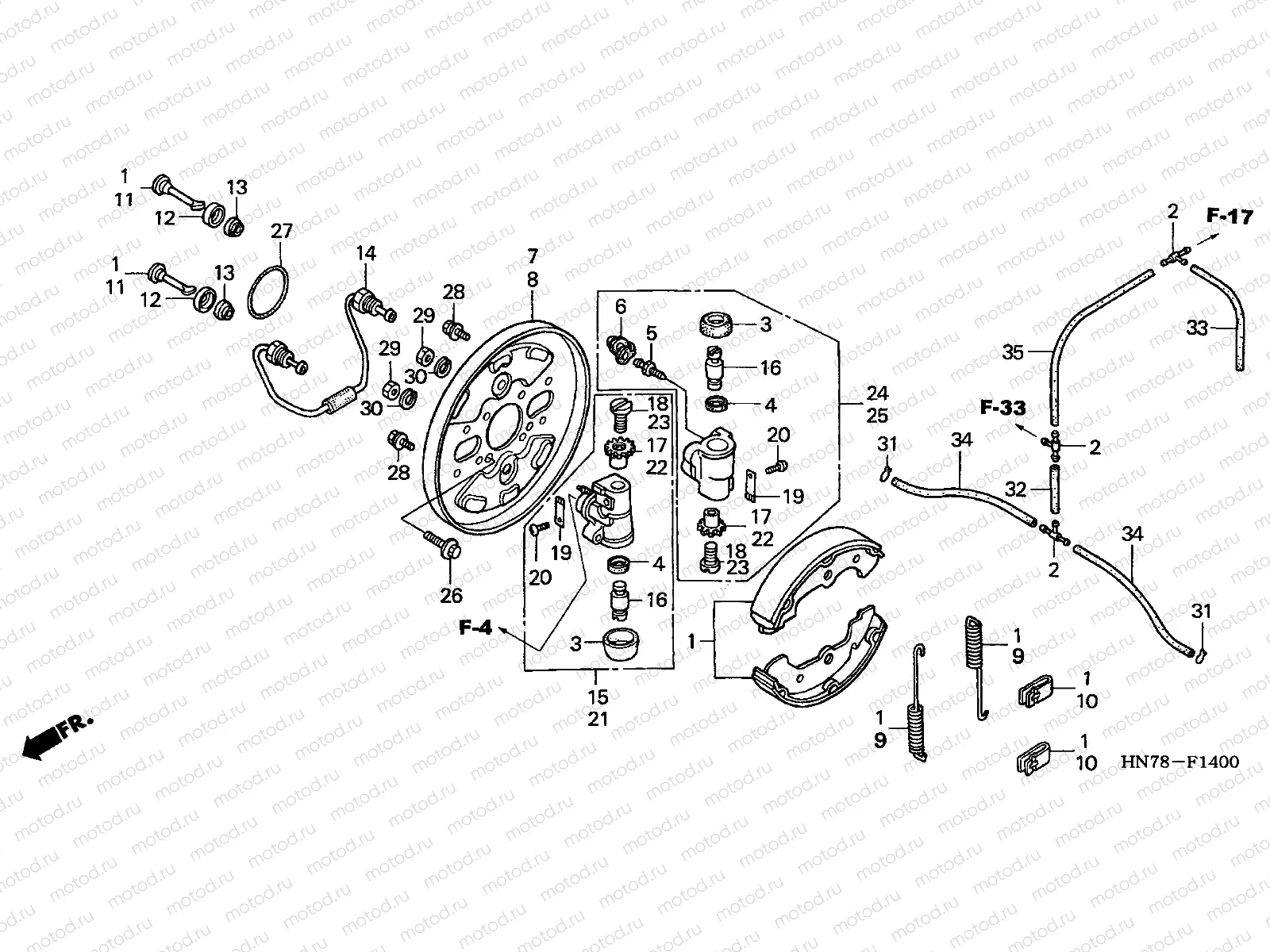 F-14 FRONT BRAKE PANEL