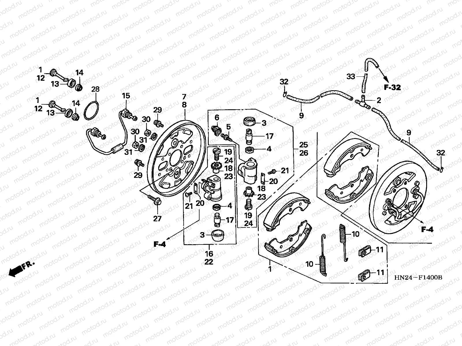 F-14 FRONT BRAKE PANEL