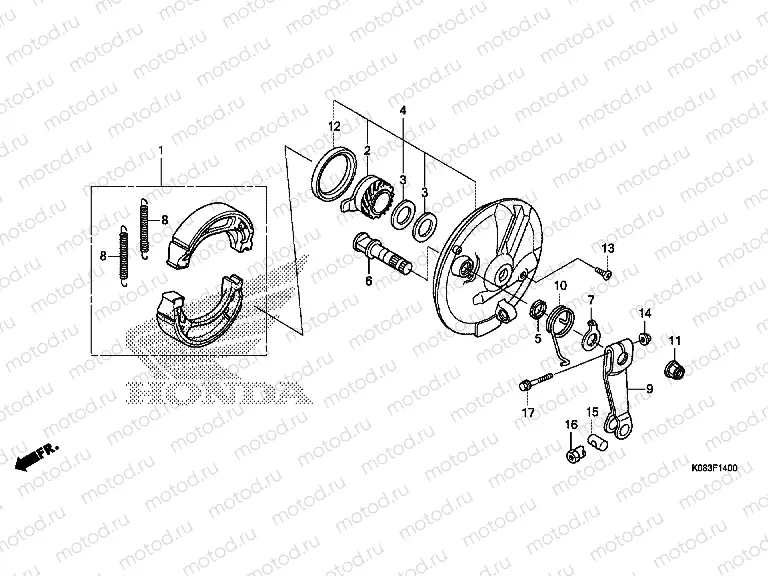 F-14 FRONT BRAKE PANEL