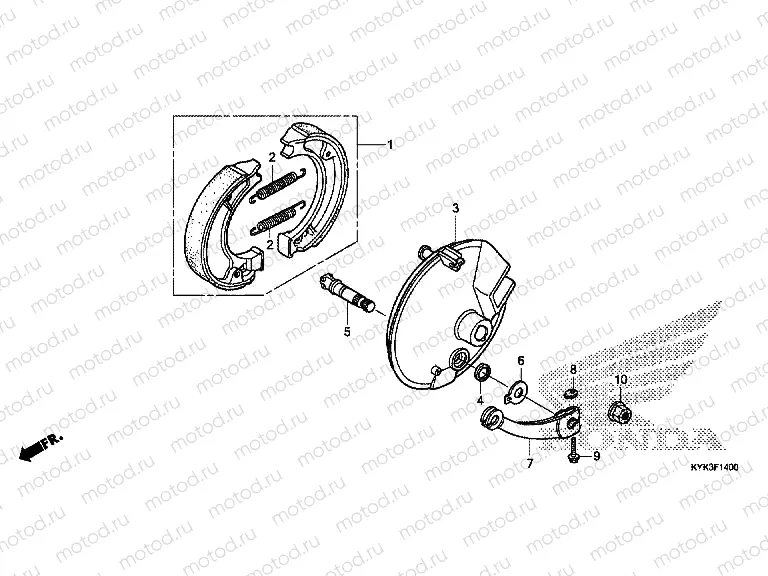 F-14 FRONT BRAKE PANEL