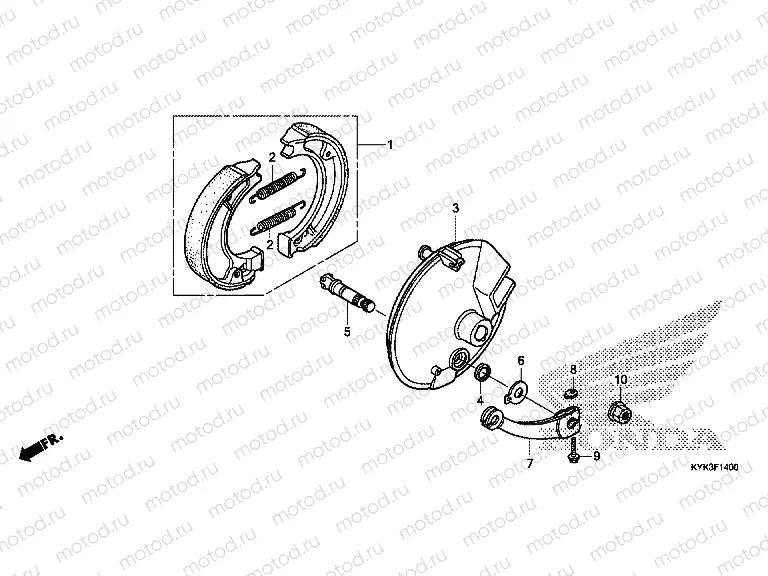 F-14 FRONT BRAKE PANEL