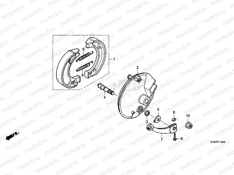 F-14 FRONT BRAKE PANEL