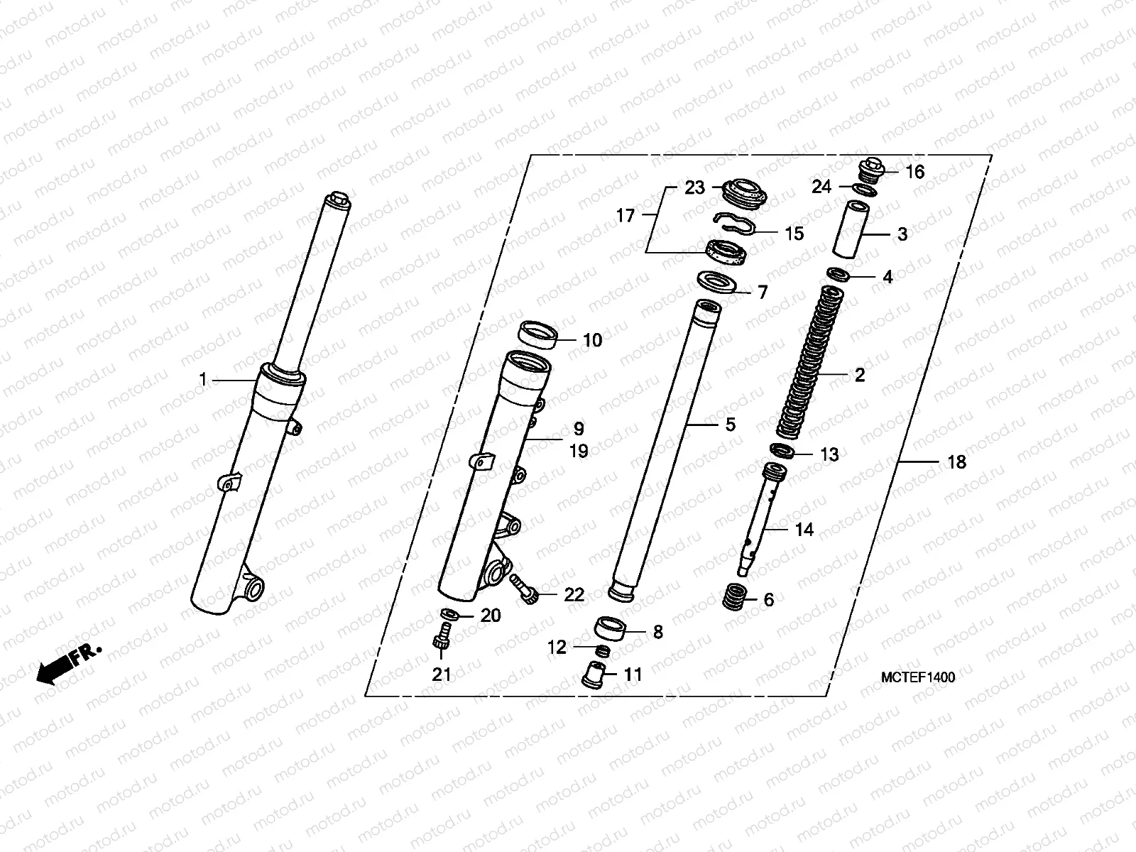 F-14 FRONT FORK