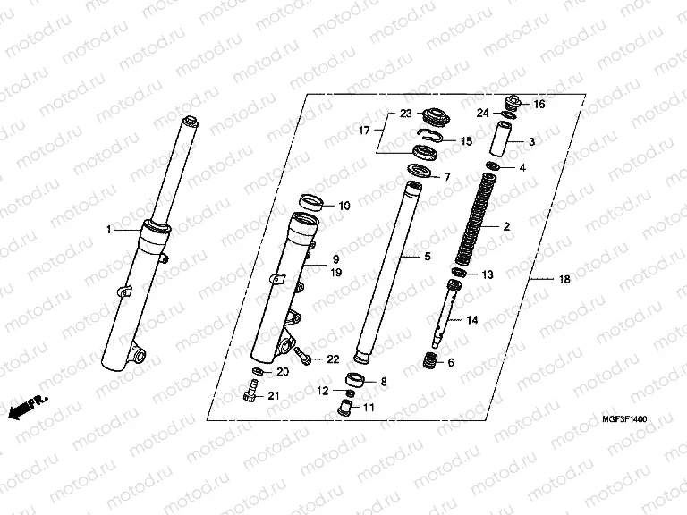 F-14 FRONT FORK